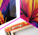 Blooming Lily, Floral Wall Art, Vibrant Flower Print, Nature Inspired Decor, Framed Canvas Print, Boho Home Art, Botanical Bedroom Decor