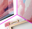 Blush Clouds, Sky Painting, Soft Aesthetic, Framed Canvas Print, Modern Landscape, Living Room Wall Art, Minimalist Abstract Art