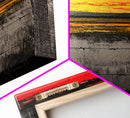 Sunset Fence, Fiery Sky, Bold Colors, Canvas Print, Western Landscape, Rustic Home Decor, Ranch Wall Art, Farmhouse Living Room
