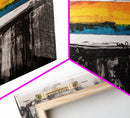 Dramatic Sunset, Abstract Horizon, Vibrant Colorful Art, Bold Nature Wall Art, Southwest Painting, Large Statement Art, Canvas Print