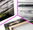 Stormy Coast, Ocean Waves, Black and White Seascape, Coastal Home Decor, Nautical Art, Living Room Wall Art, Canvas Print