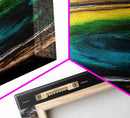 Geothermal Spring, Colorful Earth, Nature's Wonders, Canvas Print, Abstract Landscape Art, Modern Office Wall Decor, Vibrant Home Aesthetic