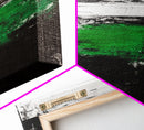 Green Horizon, Abstract Landscape, Contemporary Painting, Bold Nature Art, Modern Home Wall Decor, Unique Artwork, Canvas Print