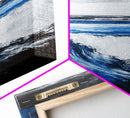 Ocean Wave, Beach Wall Art, Coastal Decor, Nautical Art, Large Wall Art, Blue Abstract, Modern Art, Living Room Decor, Framed Canvas Print