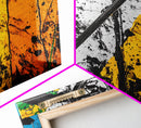 Abstract Dart, Modern Wall Art, Graffiti Style, Bold Colors, Urban Art Decor, Unique Home Aesthetic, Framed Canvas Print