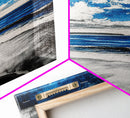 Blue Ocean, Tranquil Beach Scene, Coastal Home Decor, Seascape Wall Art, Nature Inspired, Modern Minimalist, Canvas Print