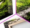 Greenery Path, Enchanted Forest, Nature Trail, Framed Canvas Print, Boho Wall Art, Botanical Home Decor, Living Room Artwork, Cozy Aesthetic