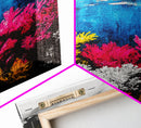 Coral Reef Print, Underwater Ocean Art, Coastal Wall Decor, Vibrant Marine Art, Nautical Wall Art, Beach House Decor, Framed Canvas Print