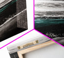 Monochrome Ocean Print, Coastal Wave Seascape, Nautical Wall Decor, Black and White Wall Art, Beach House Art, Framed Canvas Print