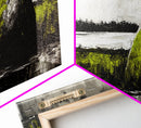 Abstract Hill, Nature Art, Landscape Painting, Contemporary Wall Decor, Framed Canvas Print, Office Wall Art, Earthy Tones, Minimalist Design