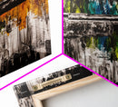 Colorful Rifle, Gun Art, Abstract Firearm Painting, Modern Wall Art, Man Cave Decor, Bold Art, Framed Canvas Print, Unique Gift