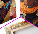 Southwestern Style, Cowboy Art, Desert Vibes, Sunset Palette, Framed Canvas Print, Rustic Western Wall Art, Office Decor, Colorful Home Accent