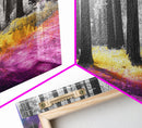 Rainbow Forest, Enchanted Woods, Dreamscape Landscape, Fantasy Nature, Framed Canvas Print whimsical nursery art, boho bedroom wall art