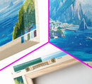 Capri, Italy Panoramic Print, Vacation Gift, Italy Wall Art, Vacation Wall Art, Vacatation Memories, Beach Decor, Beach Or Lakehouse Art