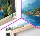 Flores, Indonesia Panoramic Beach Print, Vacation Gift, Indonesia Wall Art, Beach Painting, Beach Decor, Beach Painting