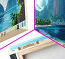 Itaparica Island, Brazil Panoramic Print, Vacation Gift, Brazil Wall Art, Beach Painting, Beach Decor, Beach Or Lakehouse Art