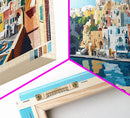 Procida, Italy Panoramic Beach Print, Vacation Gift, Italy Wall Art, Beach Painting, Beach Decor, Beach Painting