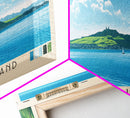Rangitoto Island, New Zealand Panoramic Print, Vacation Gift, New Zealand Wall Art, Vacation Wall Art, Vacatation Memories, Beach Decor, Beach Or Lakehouse Art