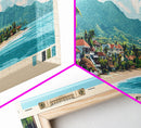 Santa Fe, Philippines Panoramic Print, Vacation Gift, Philippines Wall Art, Vacation Wall Art, Vacatation Memories, Beach Decor, Beach Or Lakehouse Art