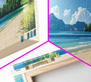 Saracen Bay, Cambodia Panoramic Print, Vacation Gift, Cambodia Wall Art, Beach Painting, Beach Decor, Beach Or Lakehouse Art