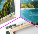 Tierra Bomba Island, Colombia Panoramic Beach Print, Vacation Gift, Colombia Wall Art, Beach Painting, Beach Decor, Beach Painting