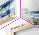 Bells Beach, Australia Watercolor Beach Print, Vacation Gift, Australia Wall Art, Framed Canvas Print, Framed Beach Painting