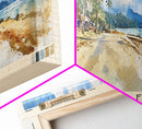 Santa Fe, Philippines Watercolor Beach Print, Vacation Gift, Philippines Wall Art, Beach Painting, Beach Decor, Beach Painting