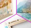 Zakynthos/Zante, Greece Watercolor Print, Vacation Gift, Greece Wall Art, Beach Painting, Beach Decor, Large Wall Art, Wood Frame Art
