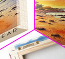 Cape Maclear, Malawi Watercolor Print, Vacation Gift, Malawi Wall Art, Beach Painting, Beach Decor, Large Wall Art, Wood Frame Art