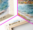 Ilıca Beach, Turkey Watercolor Beach Print, Vacation Gift, Turkey Wall Art, Beach Painting, Beach Decor, Beach Painting