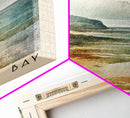 Sandwood Bay, Scotland Watercolor Print, Vacation Gift, Scotland Wall Art, Beach Painting, Beach Decor, Large Wall Art, Wood Frame Art