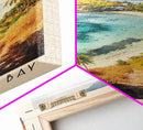 Seagrass Bay, Fiji Watercolor Beach Print, Vacation Gift, Fiji Wall Art, Beach Painting, Beach Decor, Beach Painting