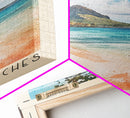 Trou-aux-Biches, Mauritius Watercolor Beach Print, Vacation Gift, Mauritius Wall Art, Beach Painting, Beach Decor, Beach Painting