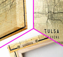 Tulsa Map Art - Oklahoma - Custom Tulsa City Streets Map Print -  University of Tulsa - Home Office Decor Tulsa Map Decor Oklahoma Wall Art