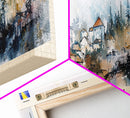 Cazin Bosnia Travel Art, City Art, Framed Canvas Print or Metal Wall Art, Europe Travel Poster, Panoramic Wall Art, Extra Wide Wall Art