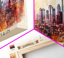 Frankfurt Germany Travel Print Wall Art, Panoramic City Art, Travel Art, Wall Decor, Vacation Gift, Framed Canvas Print Or Metal Art