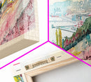 Kiel Germany Panoramic Travel Poster, Framed Canvas Print or Metal Wall Art, Travel Art, Home Decor, Panoramic Painting, Midcentury Art
