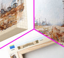 Makiivka Ukraine Panoramic Travel Poster, Framed Canvas Print or Metal Wall Art, Travel Art, Home Decor, Panoramic Painting, Midcentury Art