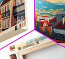 Amadora Portugal Travel Print Wall Art, Panoramic City Art, Travel Art, Wall Decor, Vacation Gift, Framed Canvas Print Or Metal Art