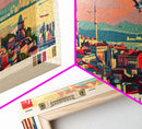 Istanbul Turkey Travel Print Wall Art, Panoramic City Art, Travel Art, Wall Decor, Vacation Gift, Framed Canvas Print Or Metal Art