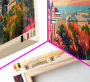 Korolyov Russia Wall Art, Panoramic Travel Poster, Panoramic Framed Canvas Print, City Wall Art, Wall Hanging Home Decor, Travel Art
