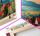 Michalovce Slovakia Travel Art, City Art, Framed Canvas Print or Metal Wall Art, Europe Travel Poster, Panoramic Wall Art, Extra Wide Wall Art
