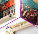 Tuzla Bosnia Travel Print Wall Art, Panoramic City Art, Travel Art, Wall Decor, Vacation Gift, Framed Canvas Print Or Metal Art