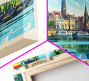 Borås Sweden Travel Art, City Art, Framed Canvas Print or Metal Wall Art, Europe Travel Poster, Panoramic Wall Art, Extra Wide Wall Art