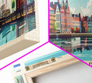 Kaliningrad Russia Travel Print Wall Art, Panoramic City Art, Travel Art, Wall Decor, Vacation Gift, Framed Canvas Print Or Metal Art