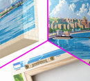 Samara Russia Wall Art, Panoramic Travel Poster, Panoramic Framed Canvas Print, City Wall Art, Wall Hanging Home Decor, Travel Art