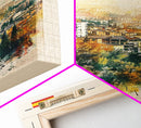 Getafe Spain Skyline Art, Framed Canvas Print, Bedroom Wall Art, Travel Poster Art, Home Decoration, Spanish Art