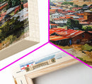 Gori Georgia Cityscape Art, Framed Canvas Print, Bedroom Wall Art, Travel Poster Art, Unique Home Decor