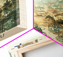 Joensuu Finland River View, Framed Canvas Print, Travel Poster, Scenic Wall Art, Nature Landscape Decor, Living Room Art, Tranquil Home Decoration
