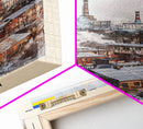 Kaluga Russia Cityscape View, Framed Canvas Print, Travel Poster, Wall Art, Urban Decor, Modern Home Decoration, Living Room Art, Russian City